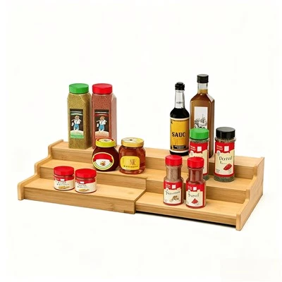 3 Tier Bamboo Spando Rack Organizer .
