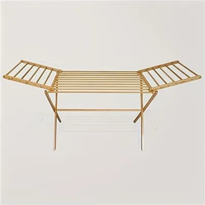 Che Type De Vestiti asciuganti xe mejo? Bamboo Pagliare Asciugando Rack Con Storaggio Caseto